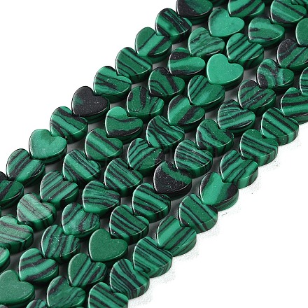 Synthetik Malachit Perlen Stränge G-M403-A02-02-1