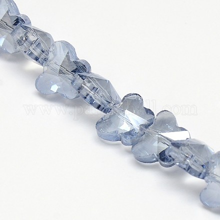 Electroplate Crystal Glass Butterfly Beads Strands EGLA-F041-A07-1