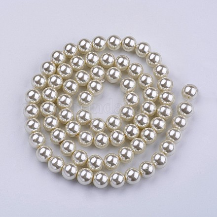 Hebras de perlas de vidrio de 32 pulgada HY12MM81-1