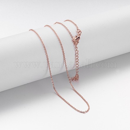 Brass Chain Necklaces X-MAK-F013-06RG-1
