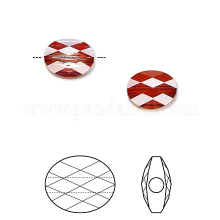 Austrian Crystal Beads 5051-8x6-001REDM(U)-1