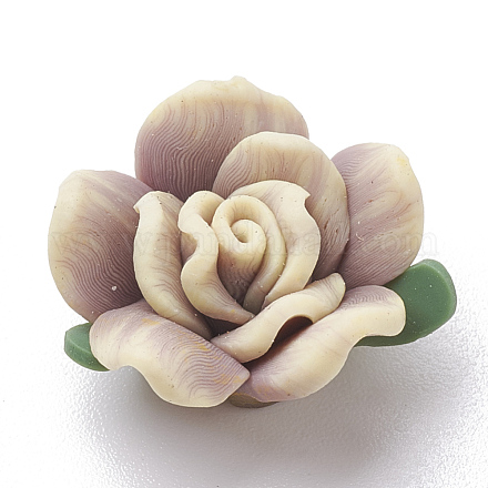 Ручной полимерные глины цветок бусины CLAY-S089-13A-1
