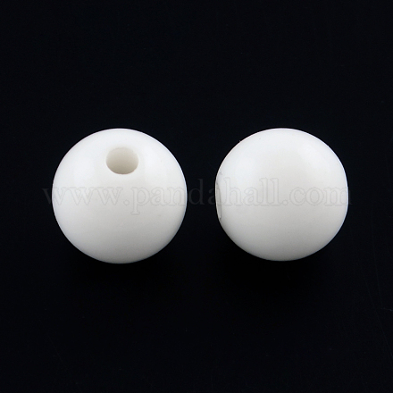Round Opaque Acrylic Beads SACR-R865-6mm-10-1