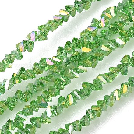 Гальванизируйте прозрачное стекло бисер нитей EGLA-P061-04C-AB21-1