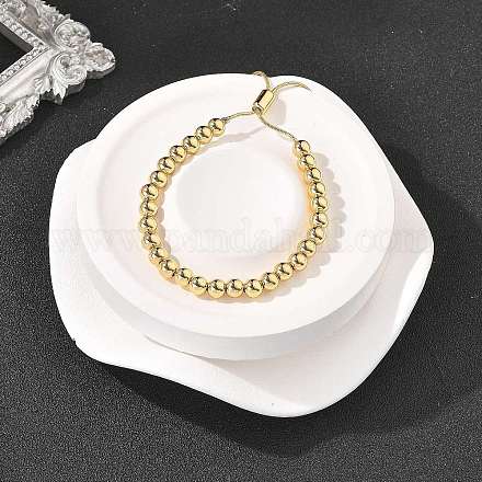 Браслет-слайдер из латуни с гальваническим покрытием для женщин X-BJEW-B066-01A-01-1