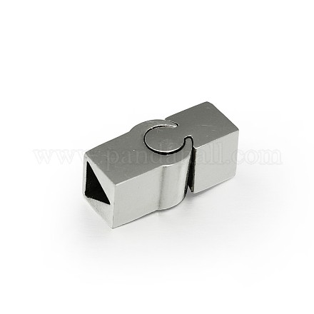 Rectangle Alloy Magnetic Clasps PALLOY-I105-NF-1