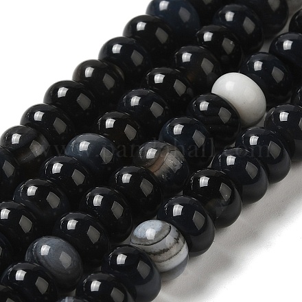 Chapelets de perles d'agate naturelle G-H295-C03-06-1