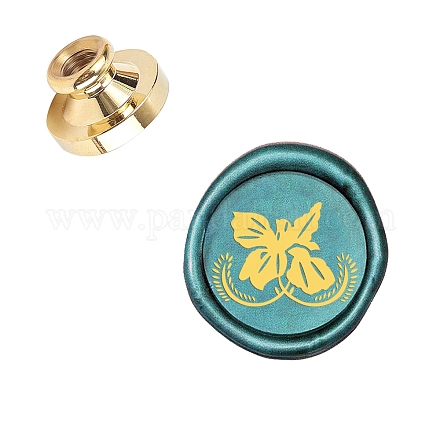 Wax Seal Brass Stamp Head AJEW-WH0130-677-1