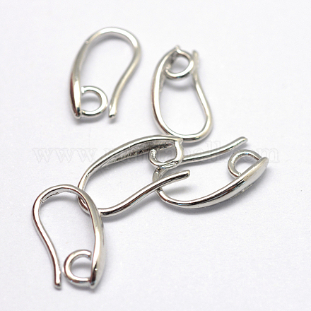 Brass Earring Hooks KK-S750-19P-1