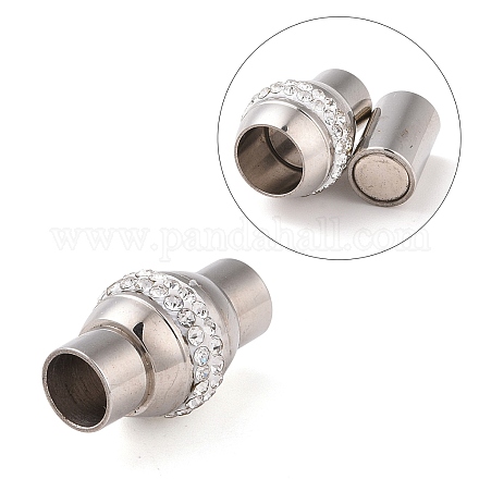 304 Stainless Steel Magnetic Clasps X-STAS-E054-1-1