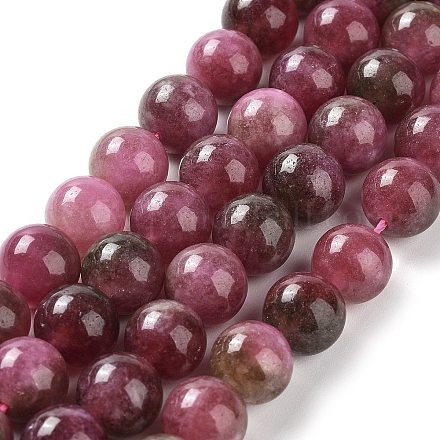 Dyed Natural Malaysia Jade Beads Strands G-G021-02C-01-1