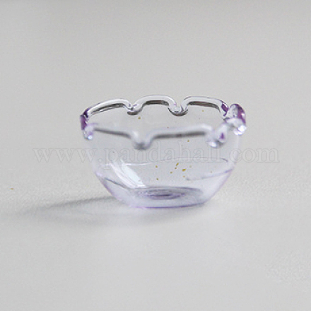 Blumenförmige transparente Miniatur-Glasvasenflaschen WG49445-01-1