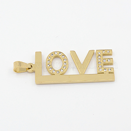 Romantique idée valentines cadeau de jour pour ses 304 pendentifs en acier inoxydable STAS-J001-39G-1