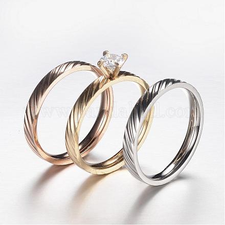 Juegos de anillos apilables de acero inoxidable STAS-N0017-01-1