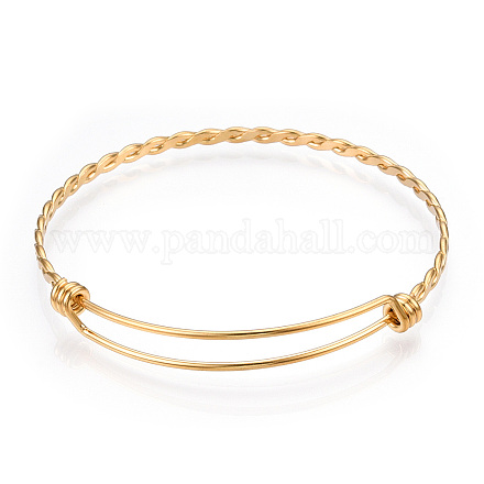Bracelet extensible réglable en 304 acier inoxydable fabrication de bracelet STAS-I066-01B-G-1