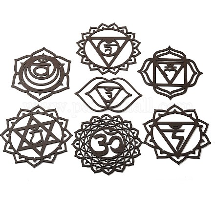 Богемная медитация энергетический символ деревянные подставки PW22120227200-1