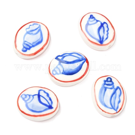 Фарфоровые бусины ручной работы PORC-G014-01A-1