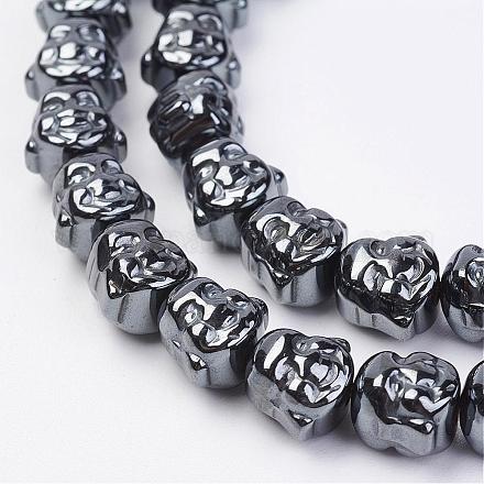 Non-magnetic Synthetic Hematite Beads Strands G-F396-15A-1