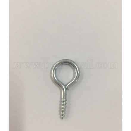 Iron Screw Eye Pin Peg Bails IFIN-WH0006-01P-21mm-1