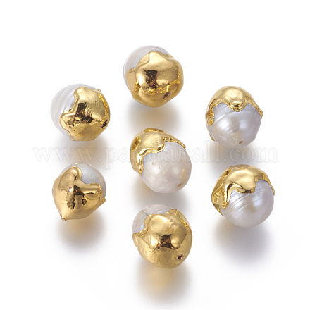 Perle coltivate d'acqua dolce perla naturale PEAR-F011-02G-1