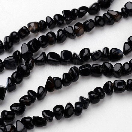 Chapelets de perles d'agate naturelle G-D829-08-1