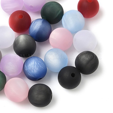 Бусины из смолы с имитацией кошачьего глаза RESI-Q025-01B-1