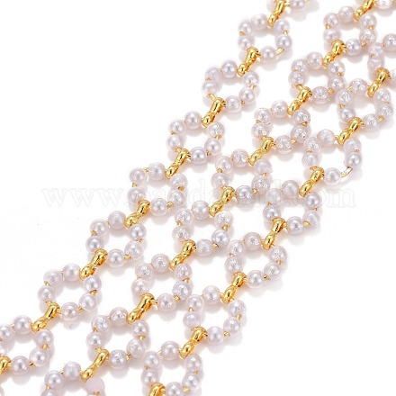 Handgefertigte Perlenketten aus Messing CHC-I036-01G-1