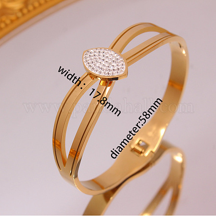 Браслеты из нержавеющей стали 304 с микропаве из кубического циркония FS-WGCF05C-11-1