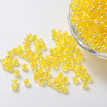 Perles acryliques transparentes écologiques PL734-6-1