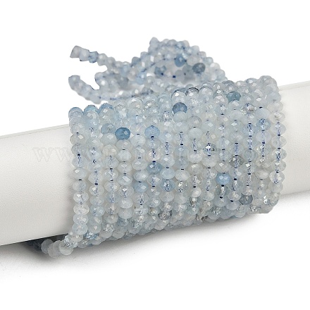 Природные Аквамарин бисер нитей G-L587-B02-01-A-1