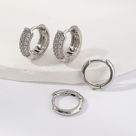 Элегантные латунные серьги-кольца BO1047-1