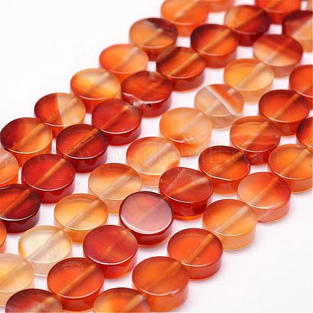 Chapelets de perles en cornaline naturelle G-N0176-01-12x4.5mm-1
