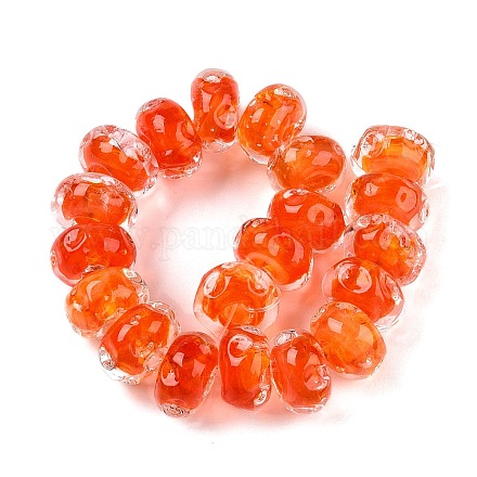 Бусы лэмпворк ручной работы LAMP-T021-15H-1