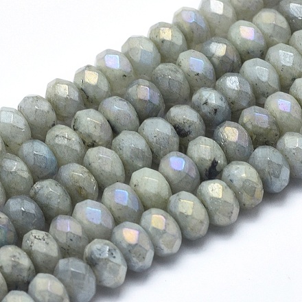 Chapelets de perles en labradorite naturelle  G-O164-09-8x5mm-1