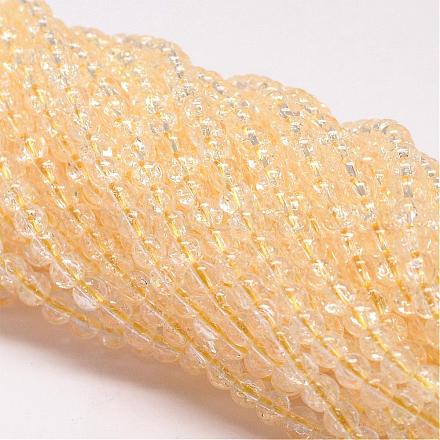 Synthetic Crackle Quartz Beads Strands CCG-K001-10mm-02-1