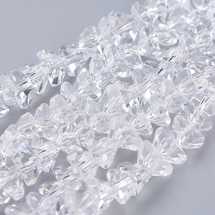 Chapelets de perles en verre transparente   EGLA-J146-6mm-NB01-1