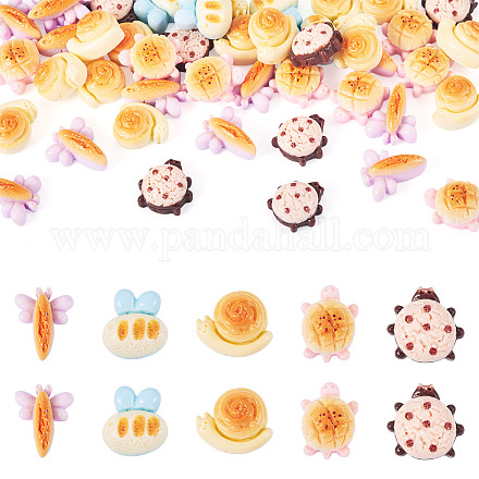 Кабошоны из непрозрачной смолы CRES-TA0001-48-1