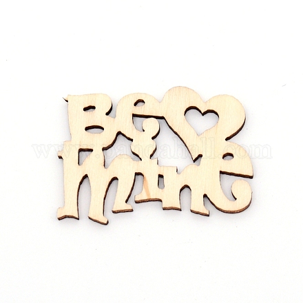 Кабошоны из натурального дерева WOOD-WH0104-74-1