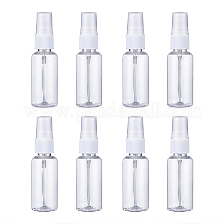 30ml透明ペットプラスチック詰め替えスプレーボトル  香水用  エッセンシャルオイル  透明  10.3x3cm  容量：30ml（1.01液量オンス） X1-MRMJ-WH0032-01A-1