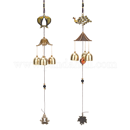 Fingerinspire Alloy Wind Chimes HJEW-FG0001-01-RS-1