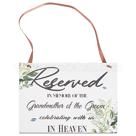 Прямоугольный деревянный зарезервированный подвесной знак украшения DJEW-WH20005-02A-1