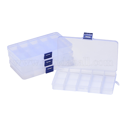 Recipientes de almacenamiento de abalorios de plástico CON-Q026-02A-1