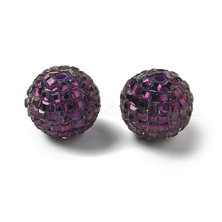 Акриловые стразы бусины OACR-D307-01G-16MM-1