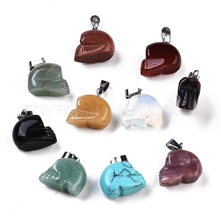 Natural & Synthetic Gemstone Pendants G-R133-8-1