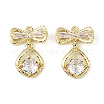 Латунные микро проложить кубического циркония подвески KK-C107-20B-G-1