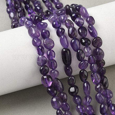 Natürlichen Amethyst Perlenstränge&nbsp;G-J280-08-1
