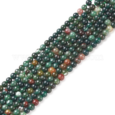 Pierres précieuses perles rondes naturelle de jade brins G-A130-2mm-M05-1
