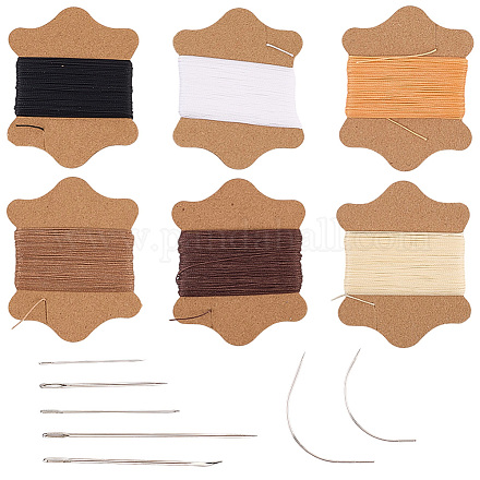 6 связка 6-х цветных вощеных хлопковых шнуров OCOR-CY0001-96-1