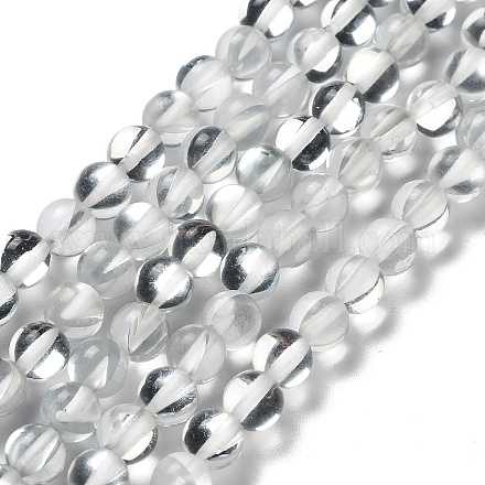Chapelets de perles en pierre de lune synthétique G-P528-J01-09-1