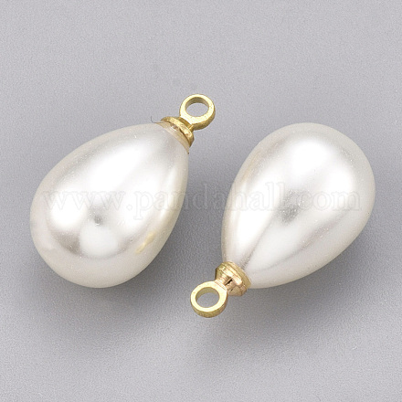 ABS Plastic Imitation Pearl Pendants X-KK-S348-179-1